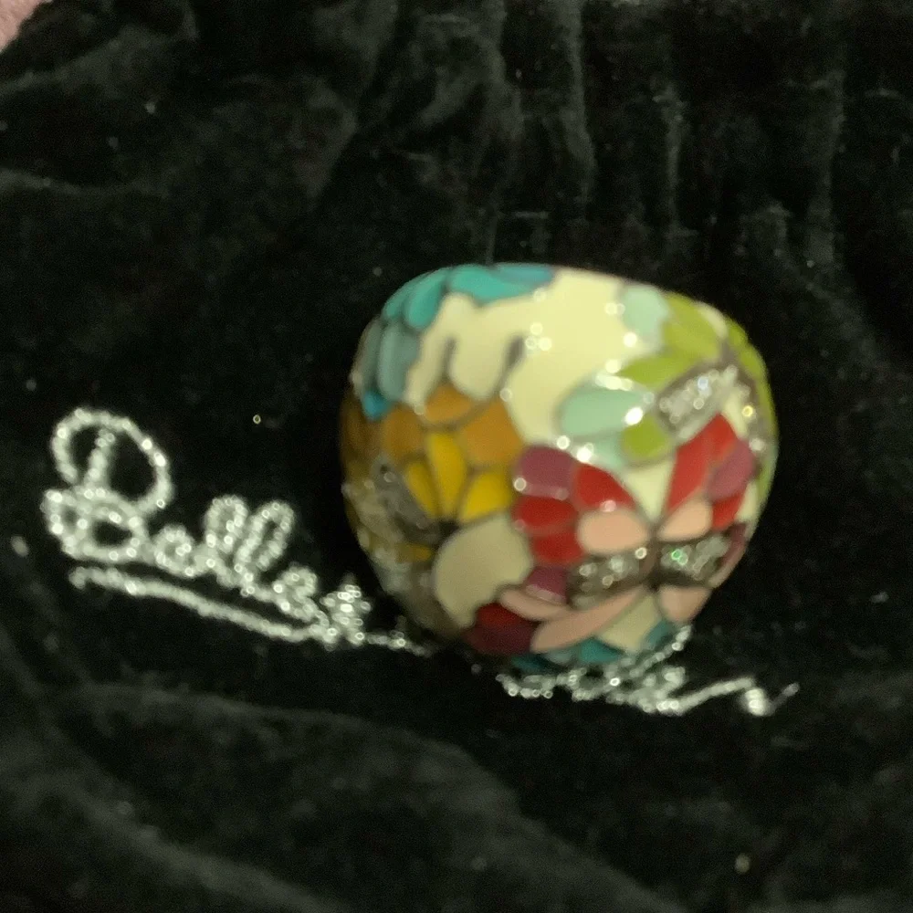 Vibrant Multicolor Butterfly Ring - Picture 3 of 6